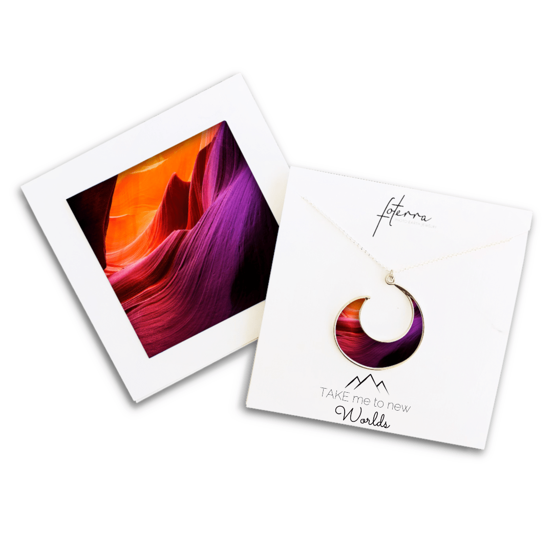 Arizona Sandstone Crescent Necklace by Allie Richard