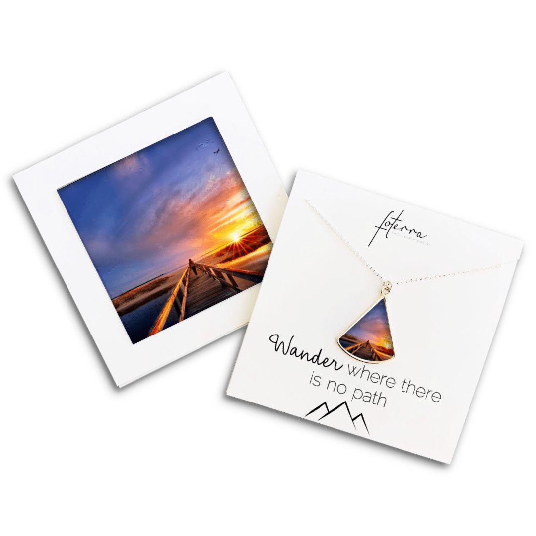 Massachusetts Wetlands Boardwalk Necklace by Betty Wiley