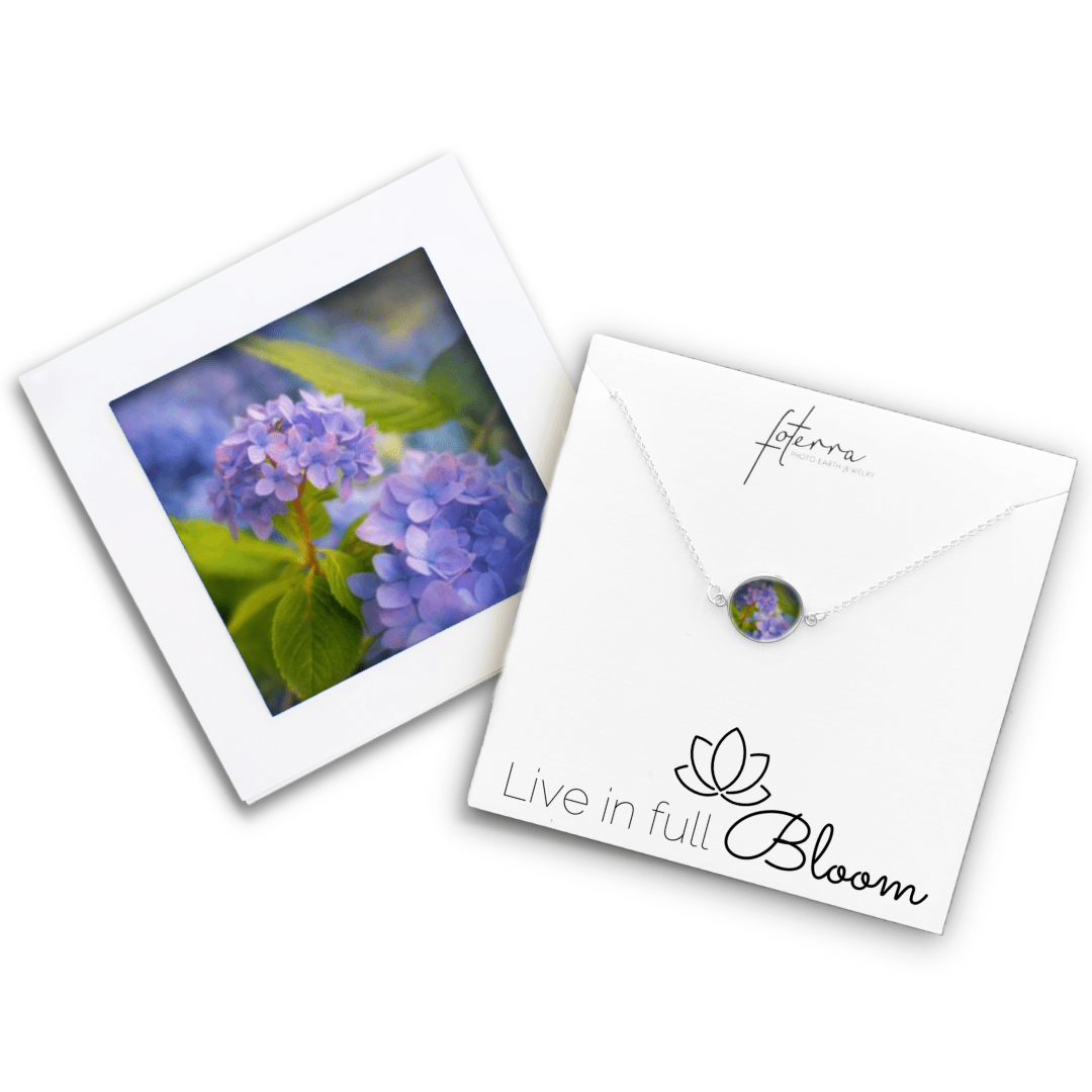 Hydrangea Floral Necklace by Betty Wiley