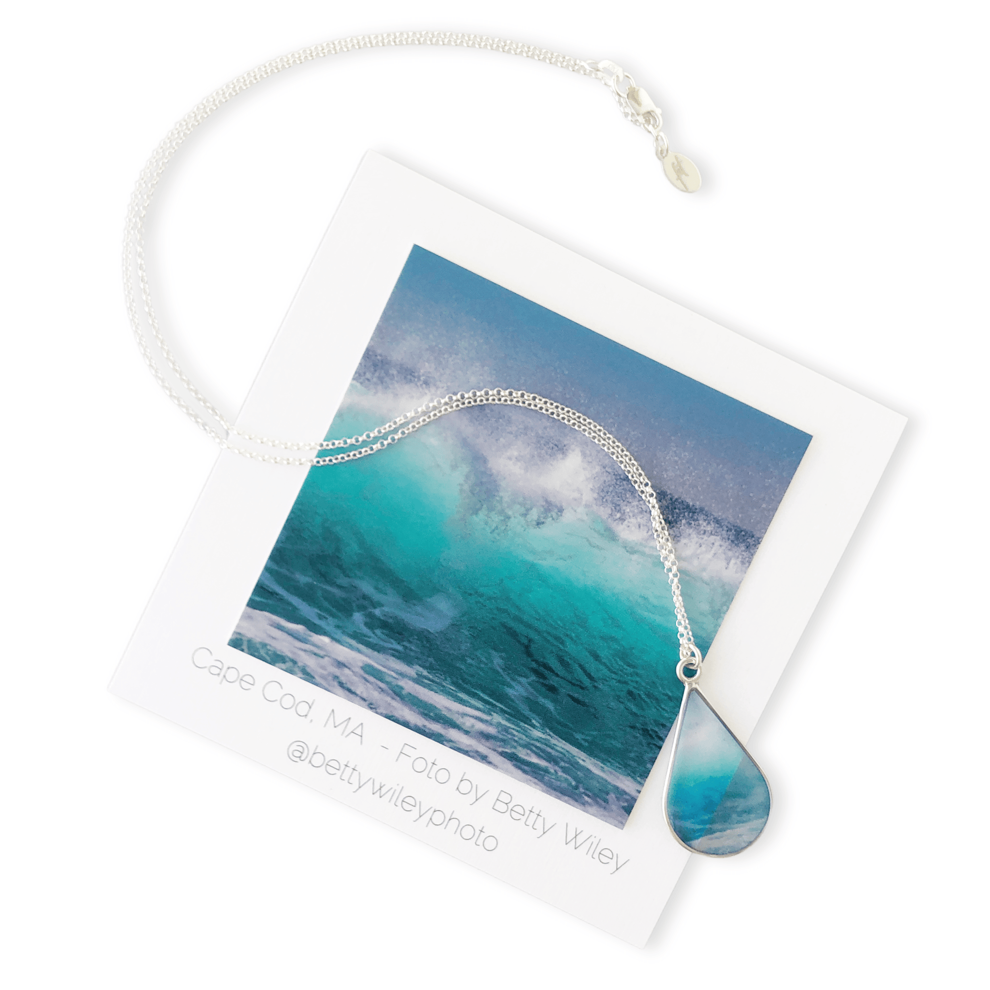 Massachusetts Summer Wave Necklace by Betty Wiley