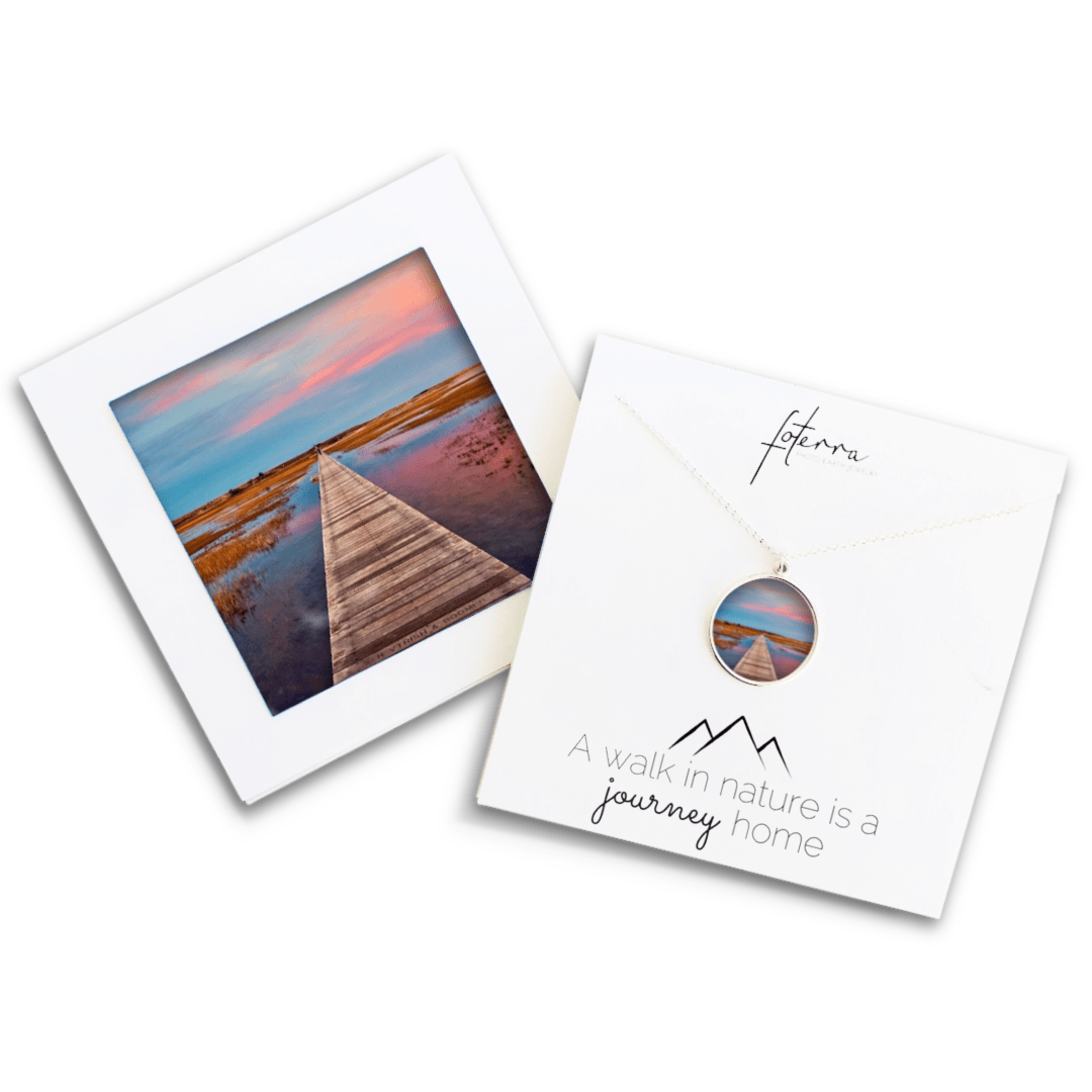 Massachusetts Wetlands Necklace by Betty Wiley