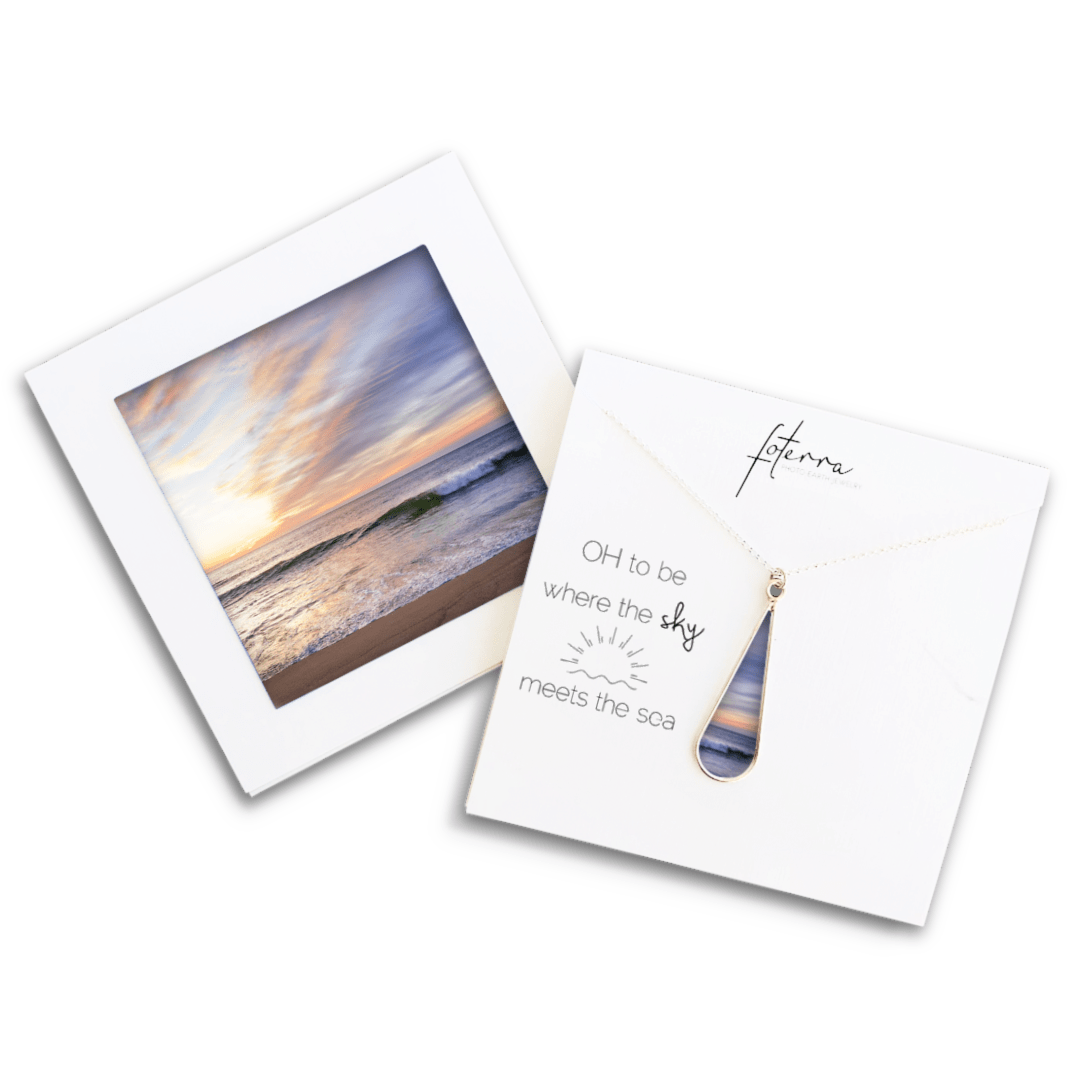 New England Sunset Beach Necklace by Betty Wiley