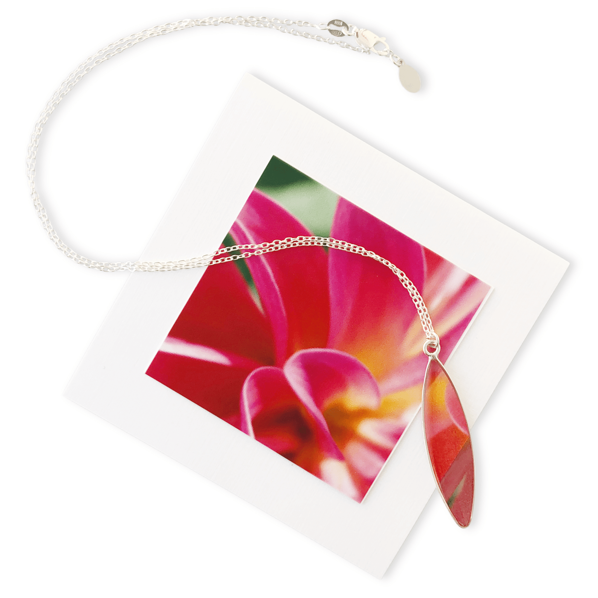 Tropical Flower Necklace by Bev Conte