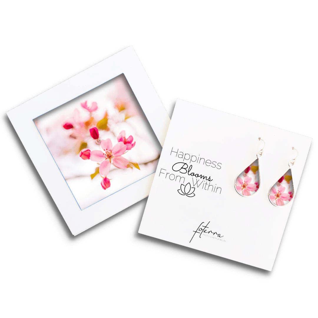 Cherry Blossom Floral Earrings by Carissa Photopoulos