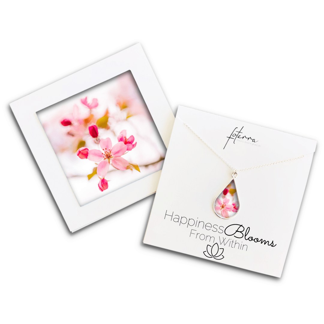 Cherry Blossom Floral Necklace by Carissa Photopoulos