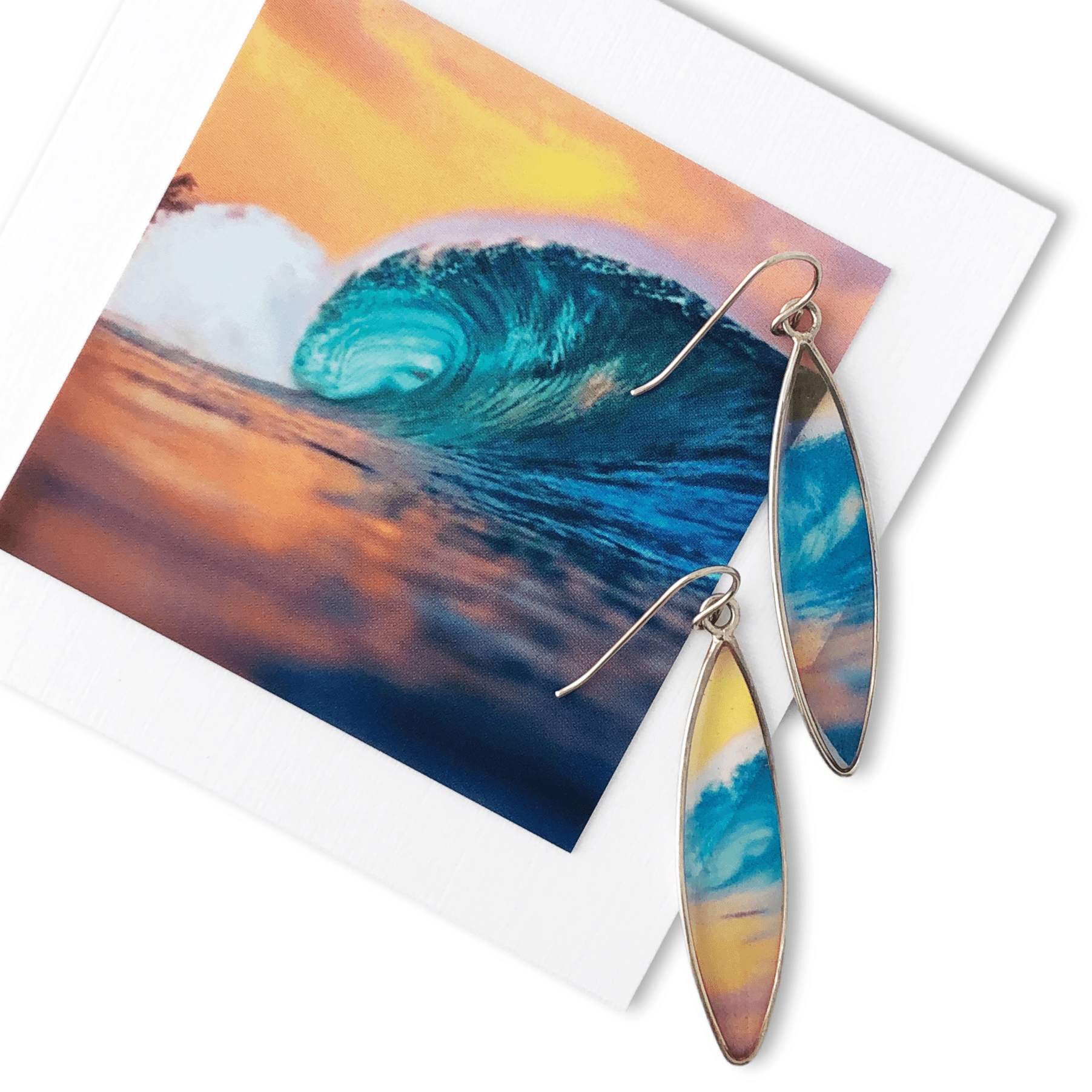 Hawaiian Wave Earrings by Connor Trimble