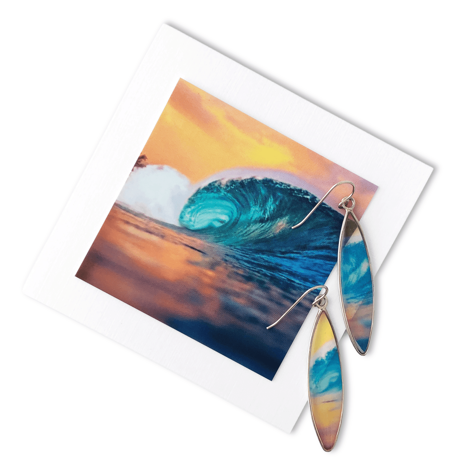 Hawaiian Wave Earrings by Connor Trimble