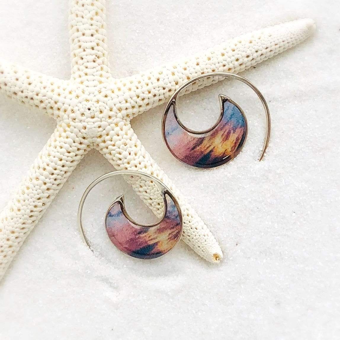 Hawaiian Wave Earrings by Connor Trimble