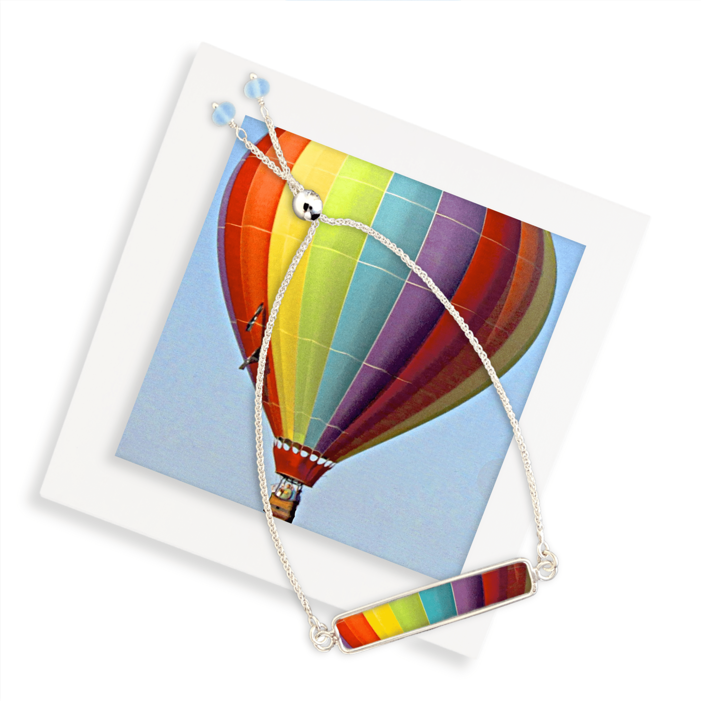 22K Gold Leaf Hot Air Balloon Cuff 1.5' Bracelet- Evocateur | John Thomas  Jewelers