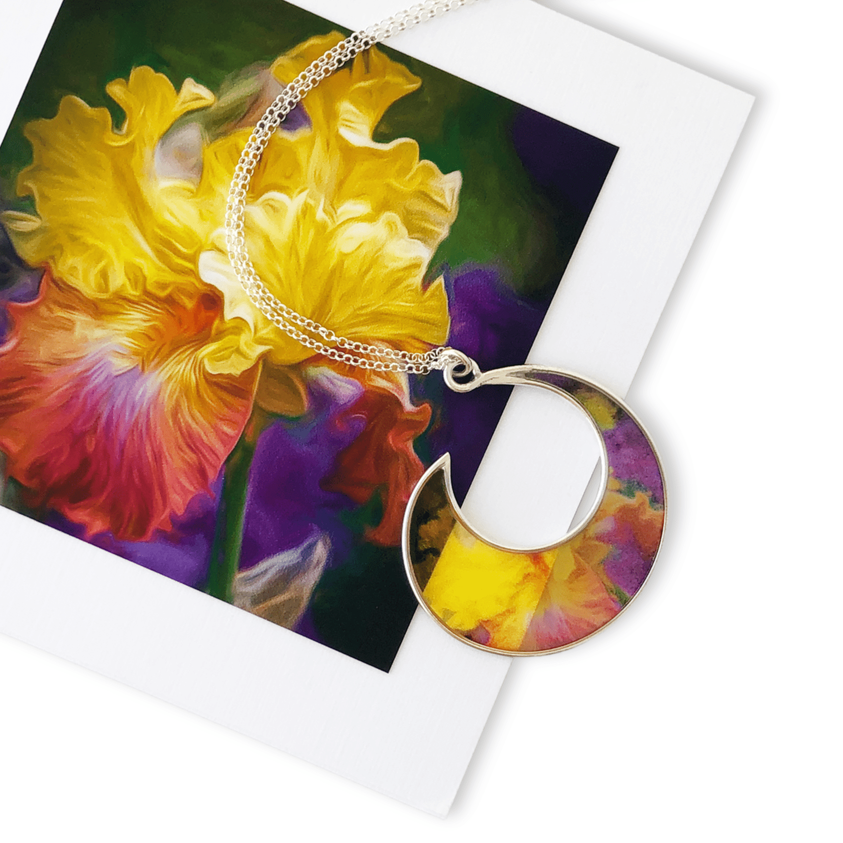 Garden Iris Necklace by Doug Salvatoriello