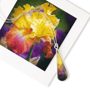 Garden Iris Necklace by Doug Salvatoriello