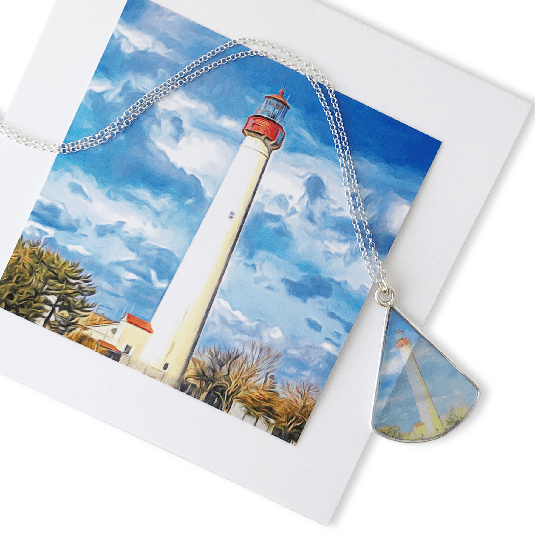 Atlantic Lighthouse Necklace by Doug Salvatoriello