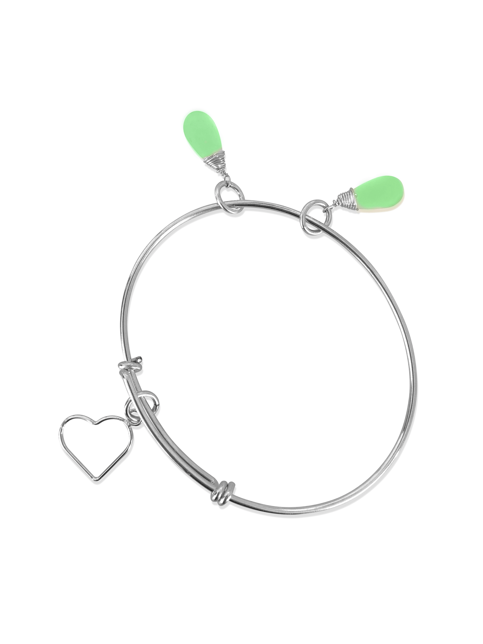 Custom Heart Bangle Bracelet for Fotographers