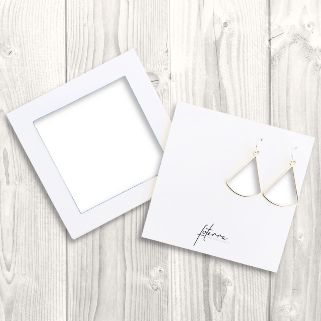 Custom Photo Fan Earrings for Fotographers