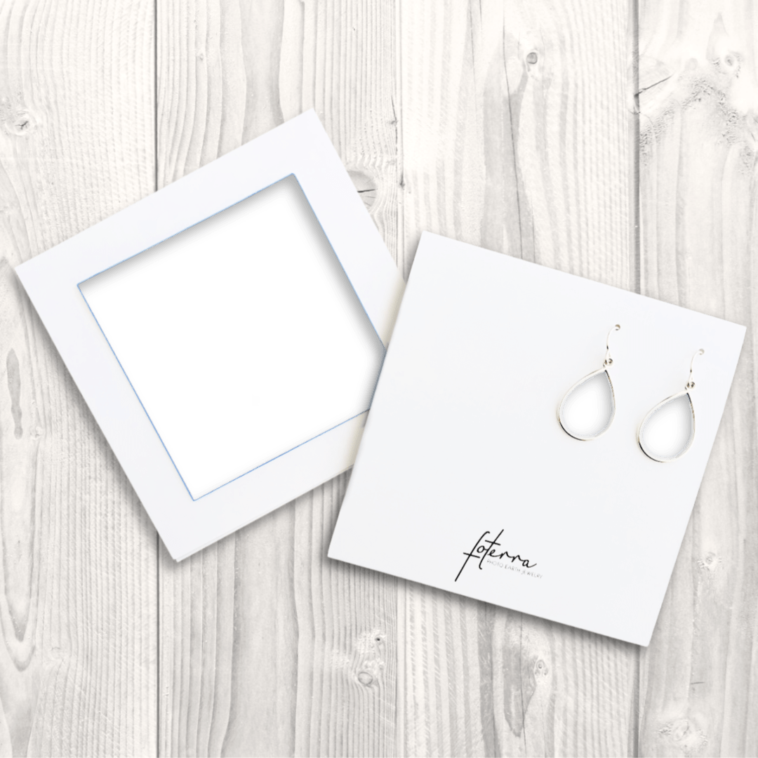 Custom Photo Small Teardrop Earrings for Fotographers