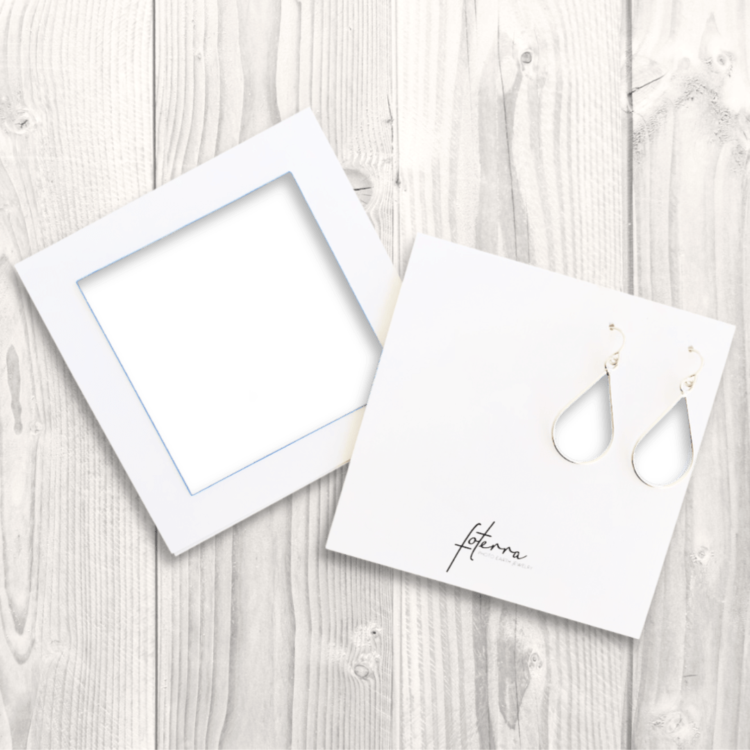 Custom Photo Teardrop Earrings for Fotographers