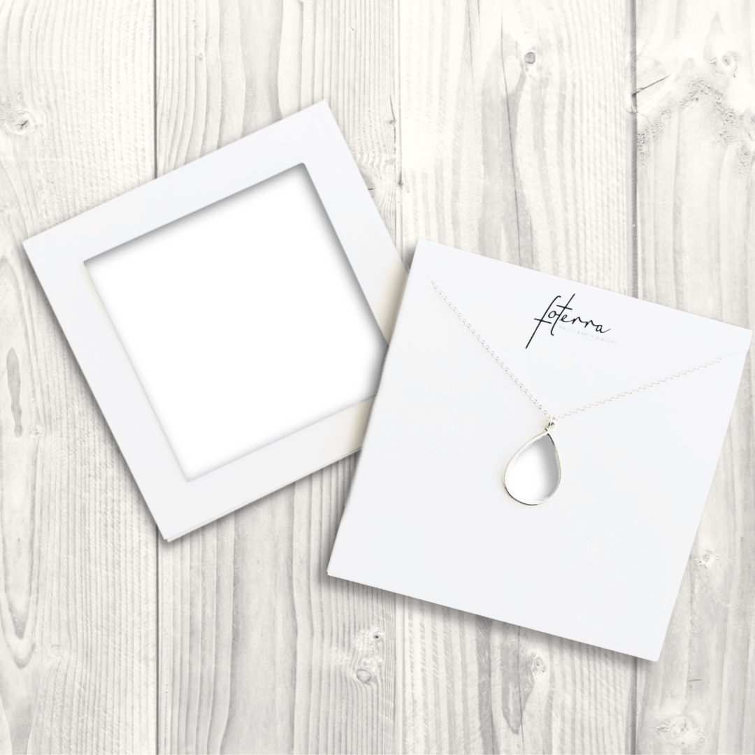 Customizable Photo Small Teardrop Necklace For Fotographers
