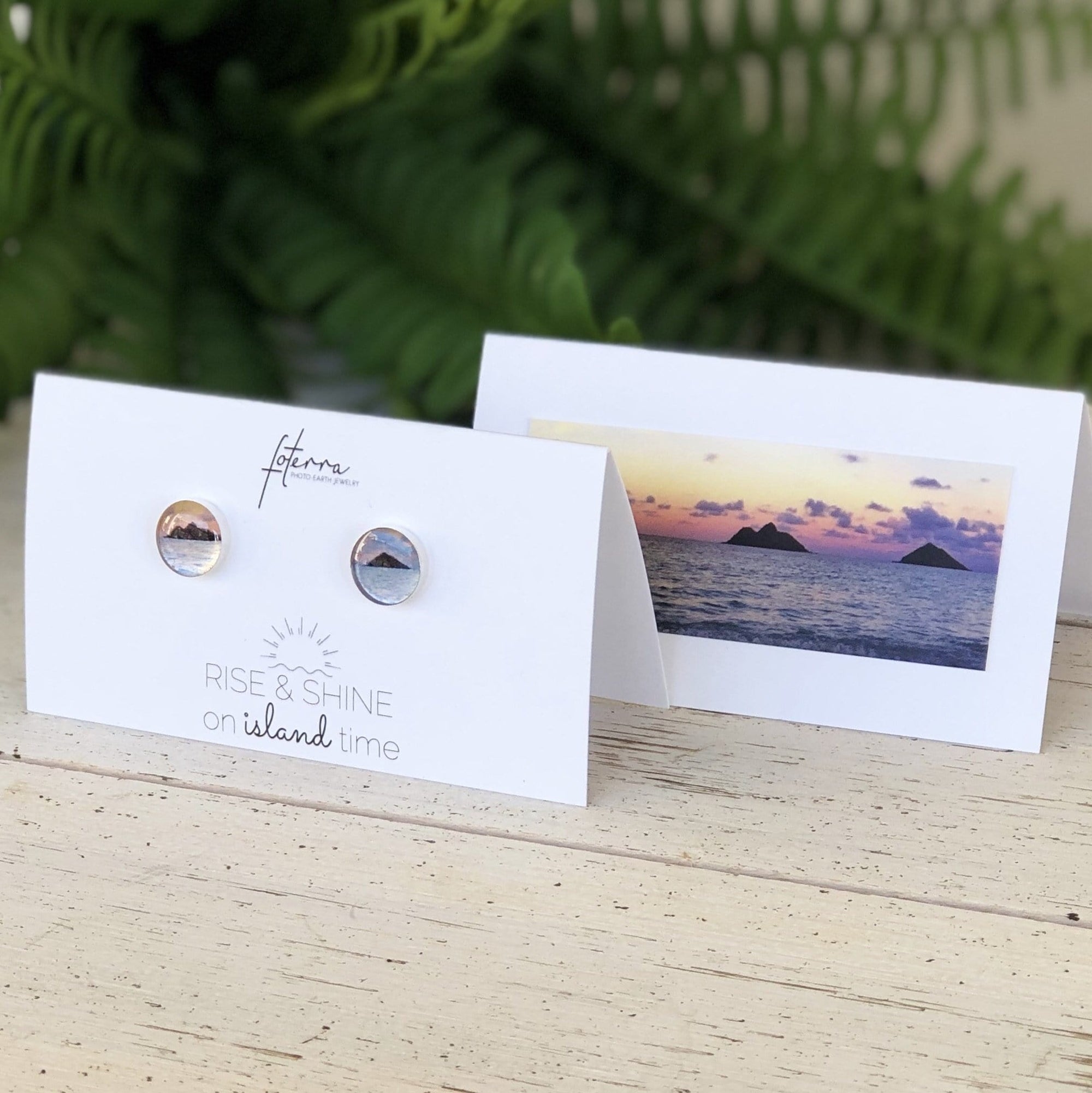 Mokulua Island Post Earrings featuring Lanikai, Oahu