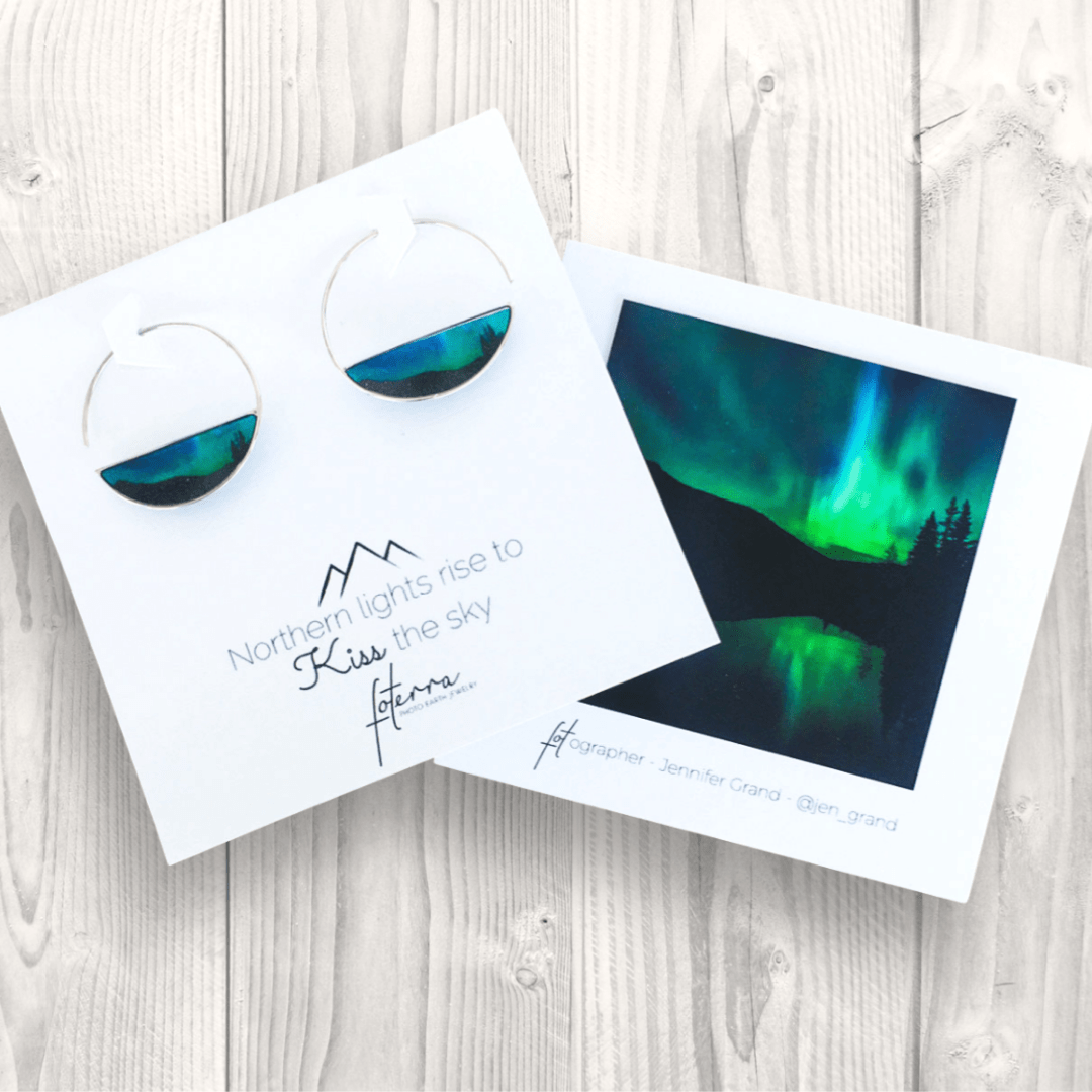 Northern Lights Earrings by Jen Grand
