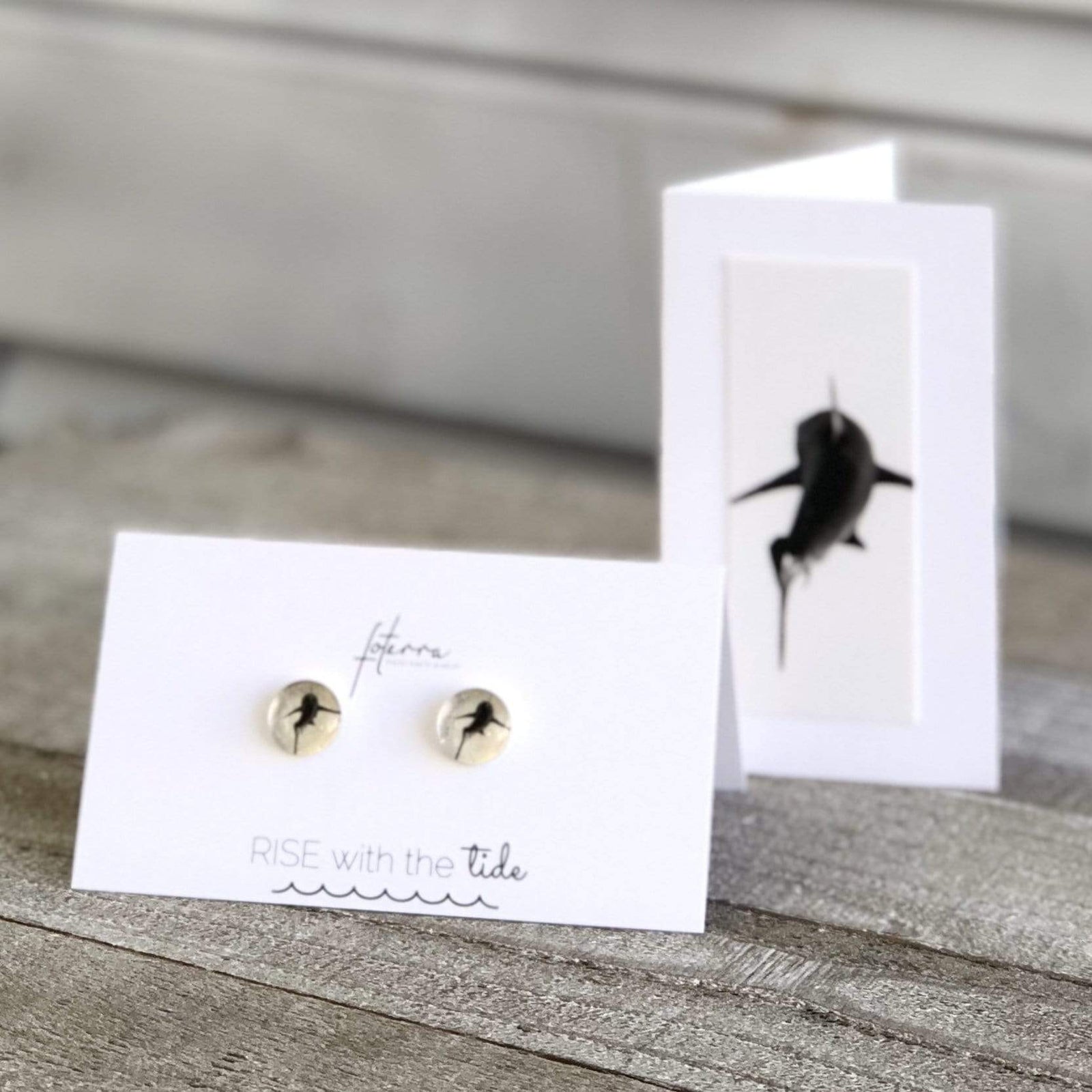 Shark Earrings by John Baran