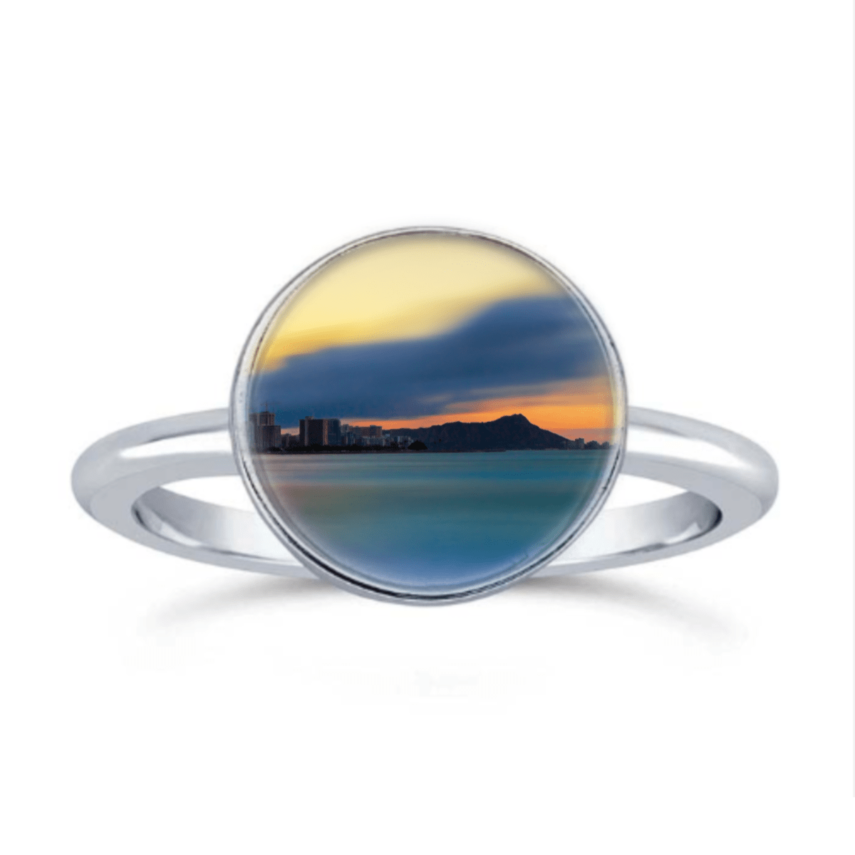 Oahu's Diamond Head Ring by Foterra Jewelry