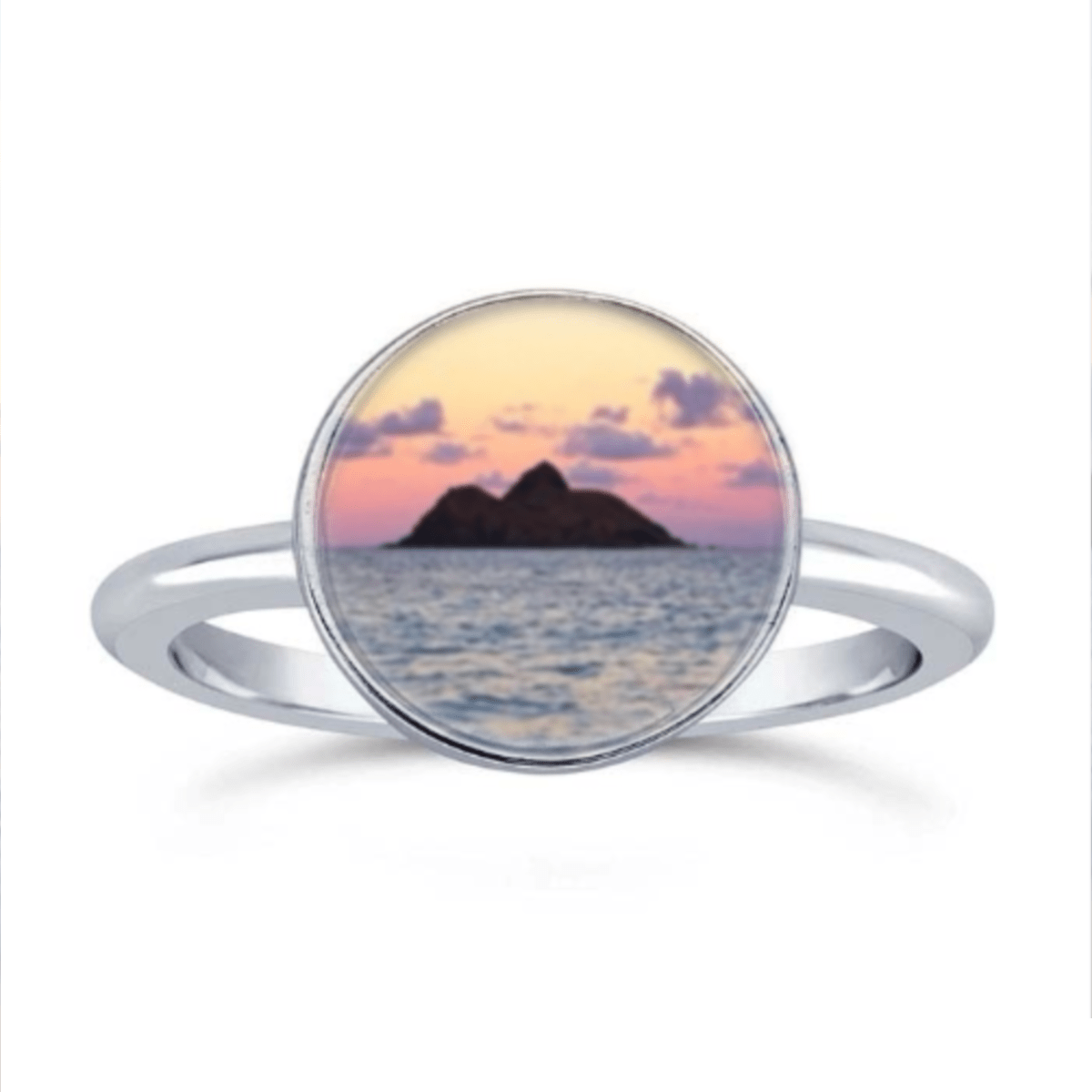 Na Mokulua Lanikai Sunrise Ring by Frank Silva