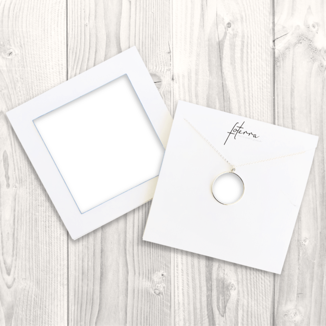 Custom Photo Large Circle Necklace For Fotographers