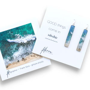 Ocean Inspired Earrings by Frank Silva