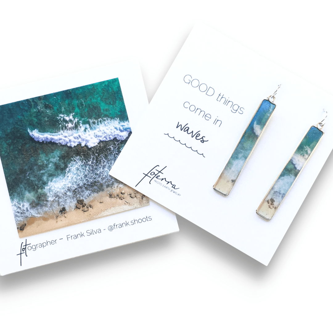 Ocean Inspired Earrings by Frank Silva