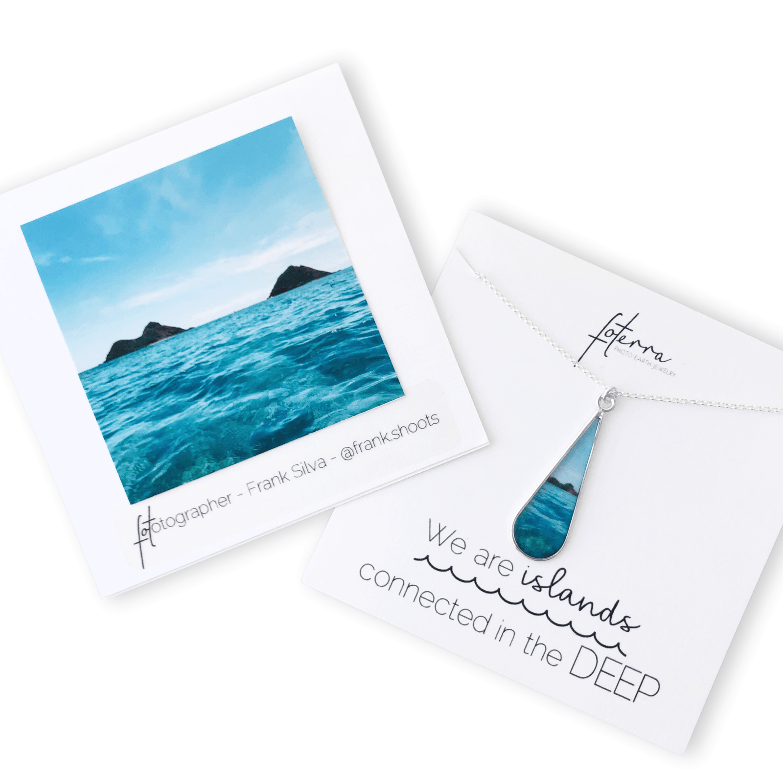 Mokulua Islands Necklace by Frank Silva featuring Lanikai, Oahu