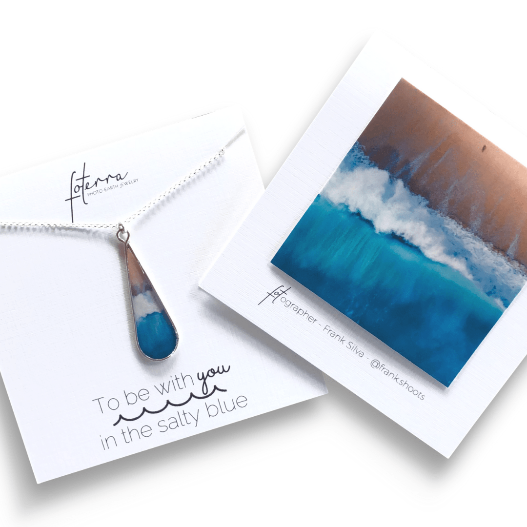 Salty Blue Ocean Necklace by Frank Silva