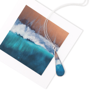 Salty Blue Ocean Necklace by Frank Silva