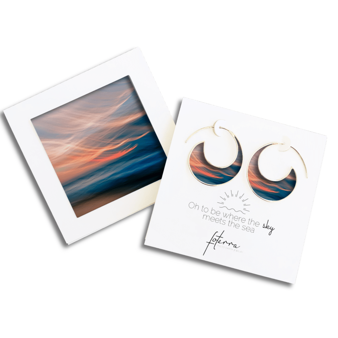 California Beach Ocean Earrings by Hanna Tornyai