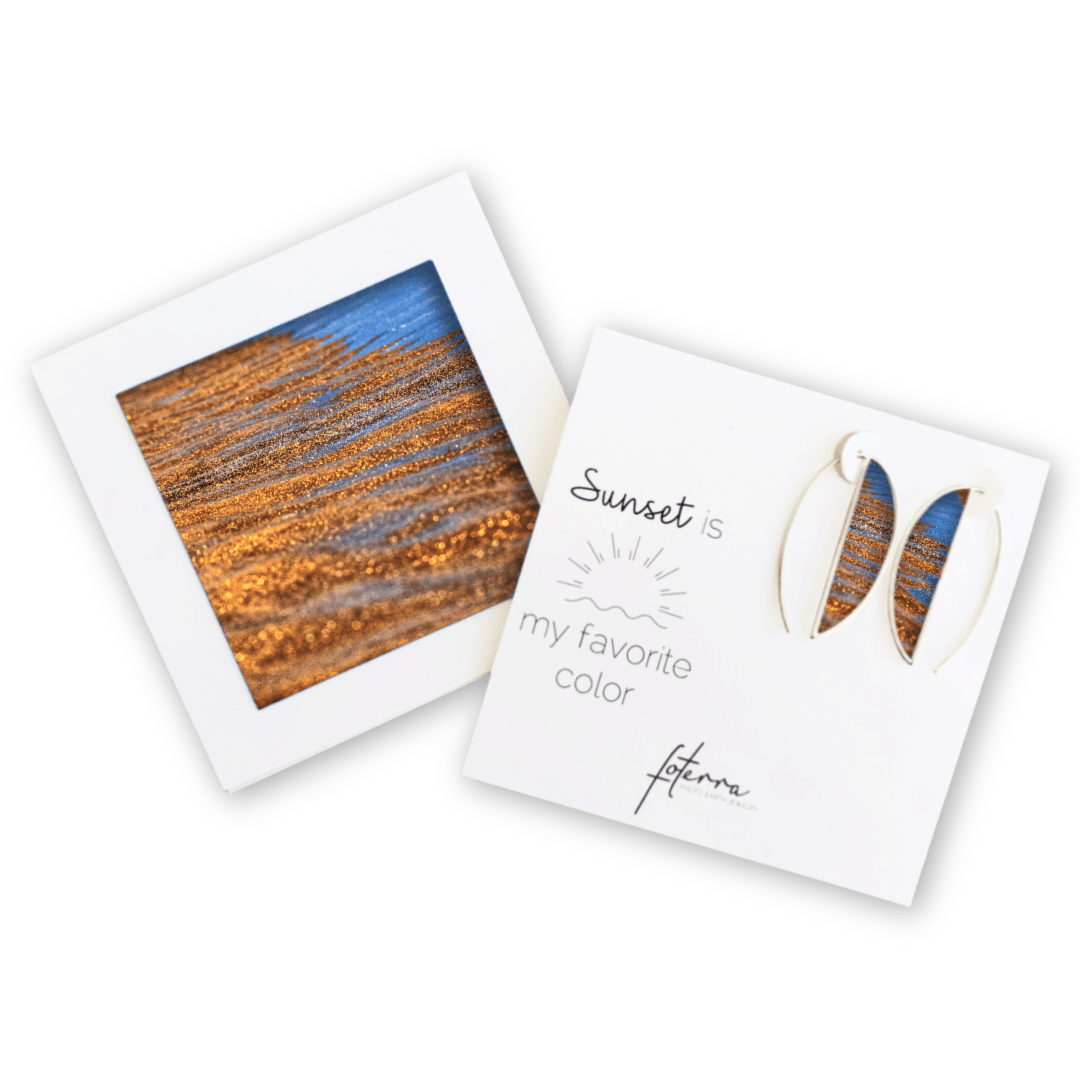 Abstract Ocean Earrings by Hanna Tornyai