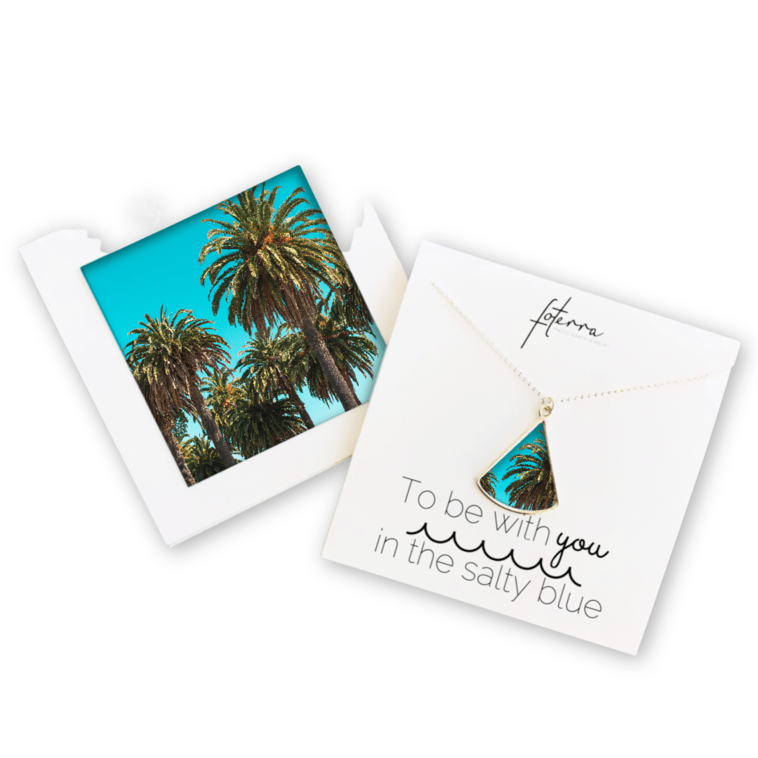 California Palm Tree Necklace by Hanna Tornyai