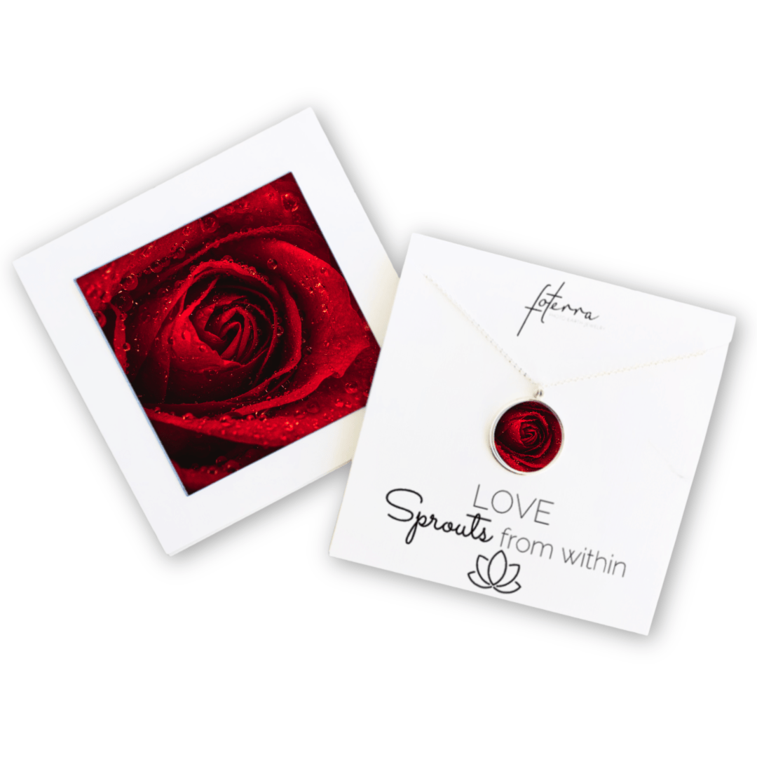 Red Rose Garden Necklace by Hanna Tornyai