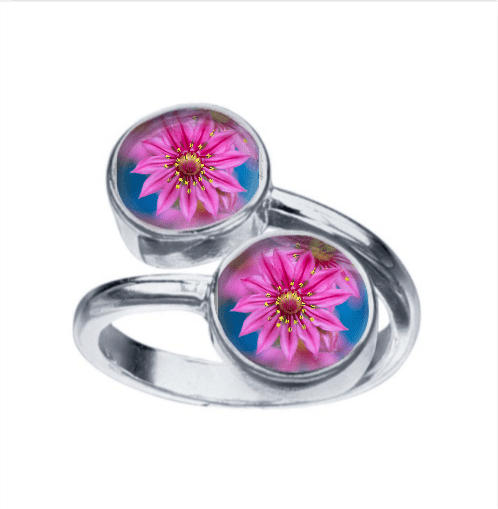 Pink Flower Garden Ring by Heather Fassio