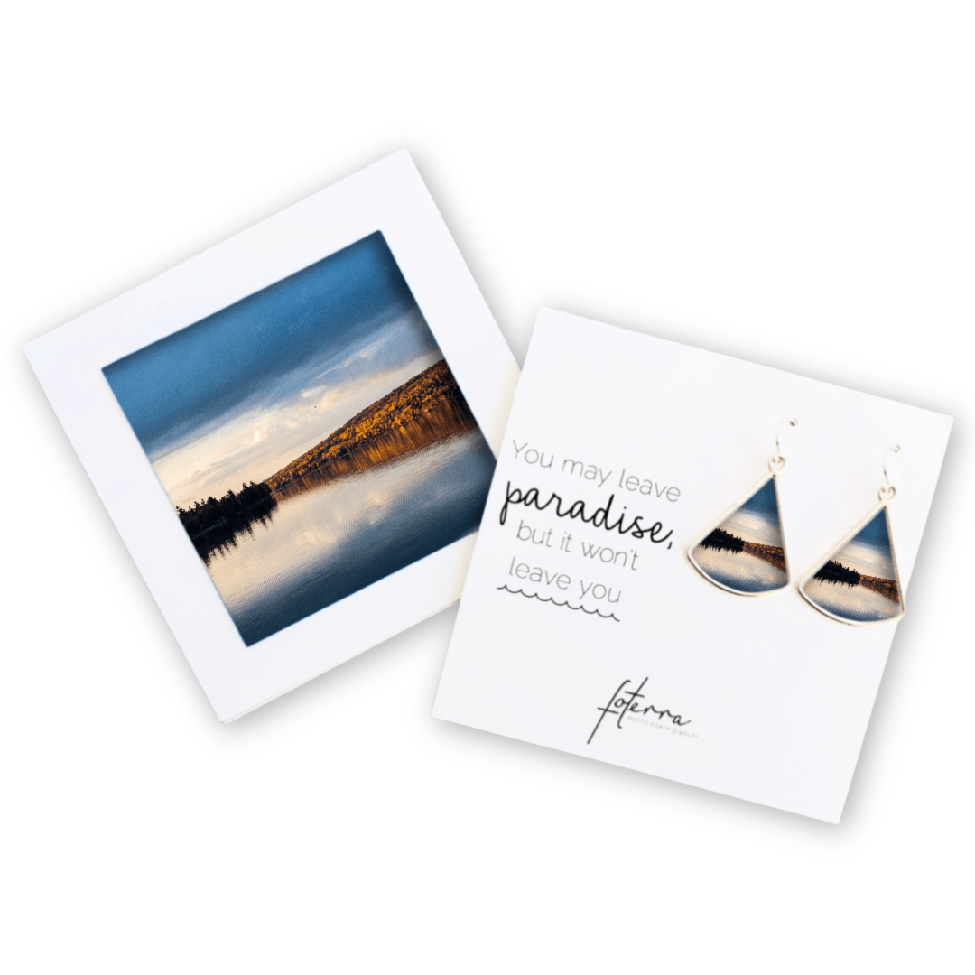 Maine Lake Earrings by Heather Mladek