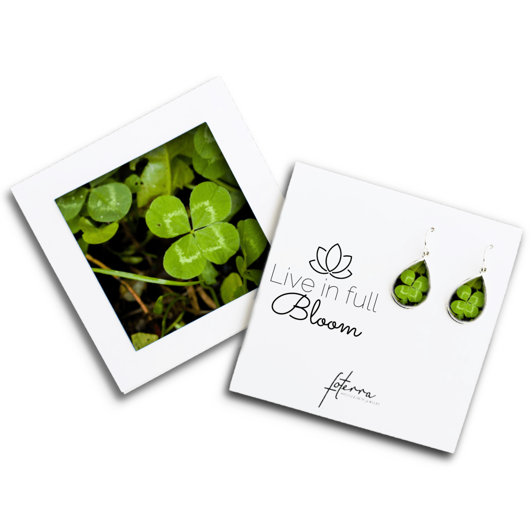 Four Leaf Clover Earrings by Heather Mladek