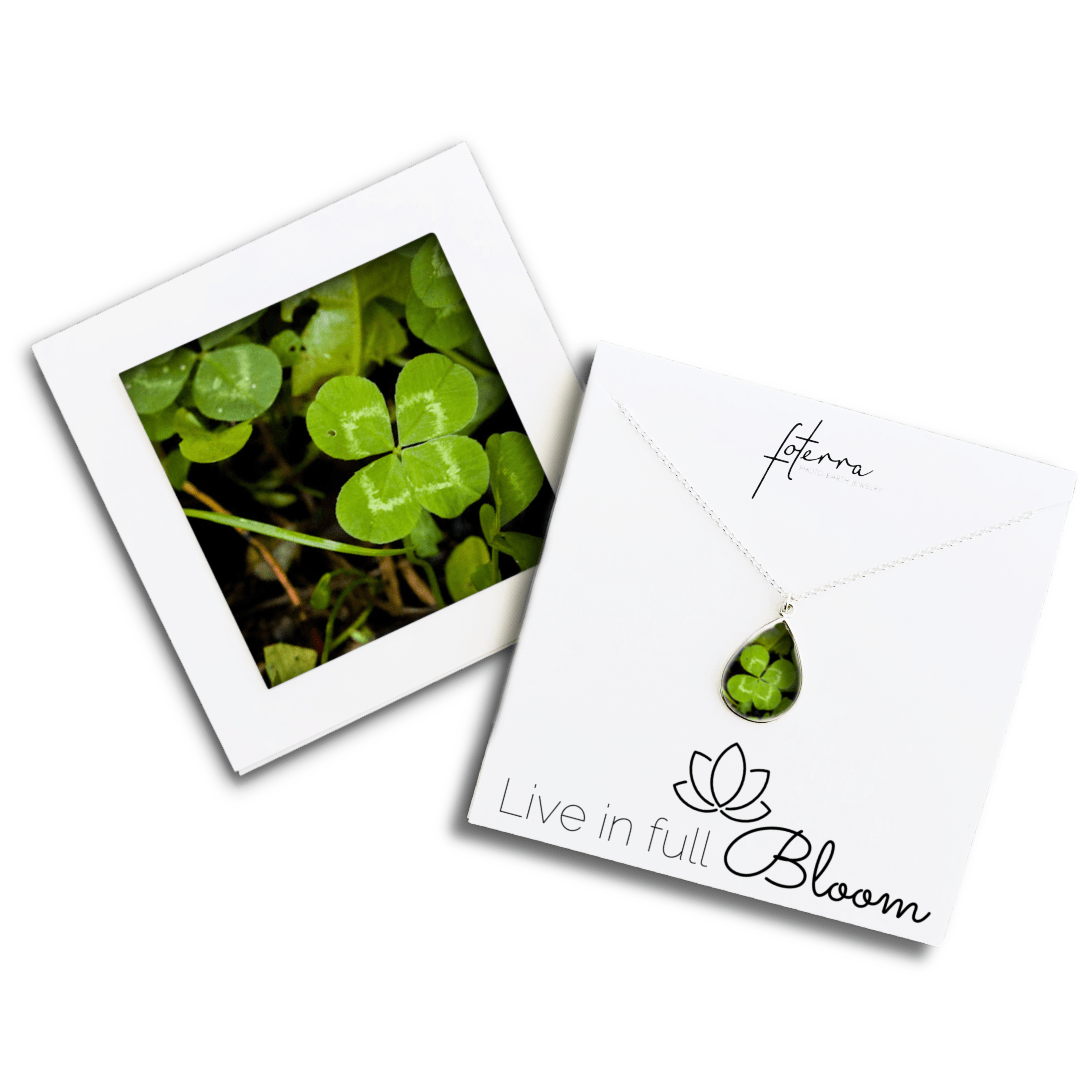 Four Leaf Clover Necklace by Heather Mladek