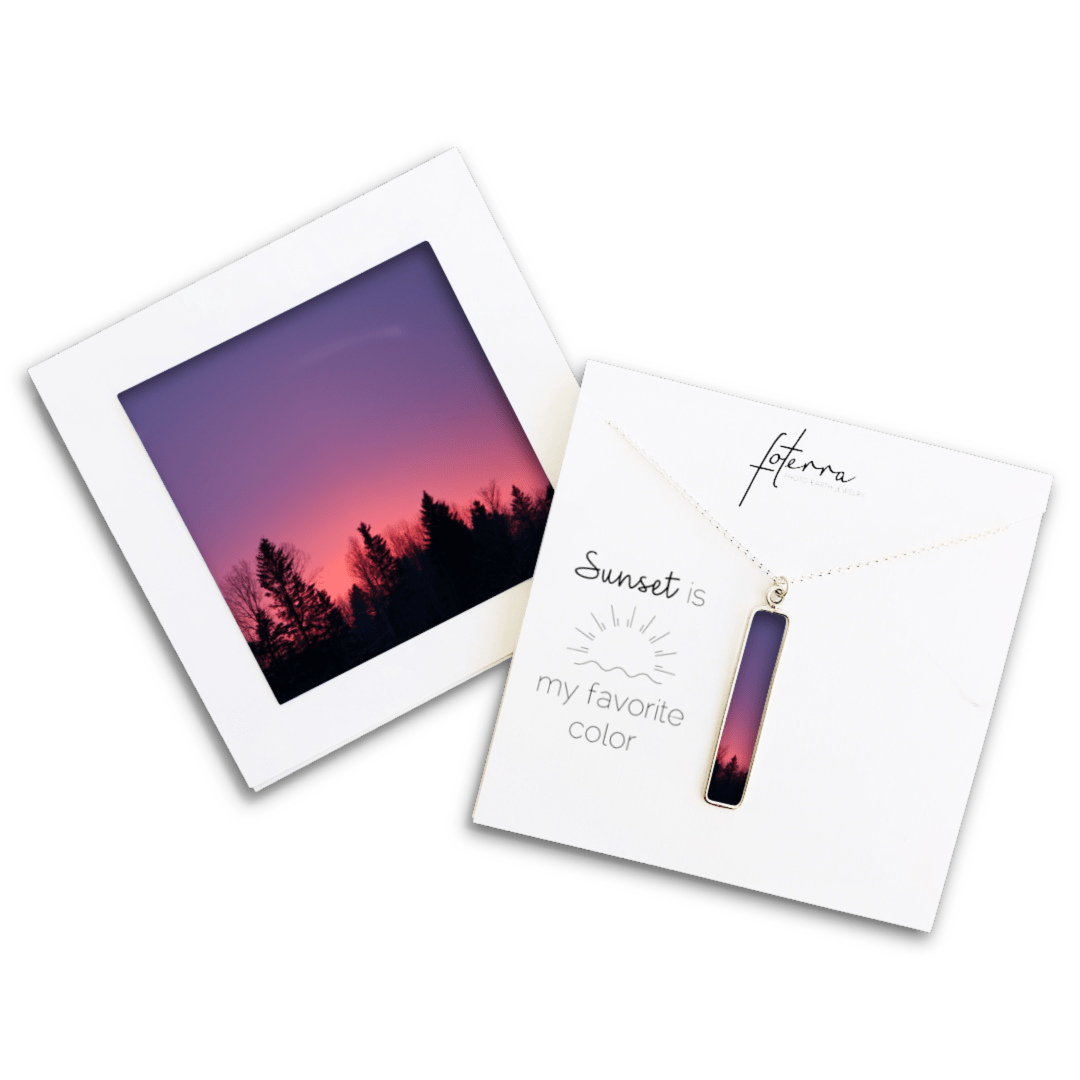 Winter Sunset Necklace by Heather Mladek