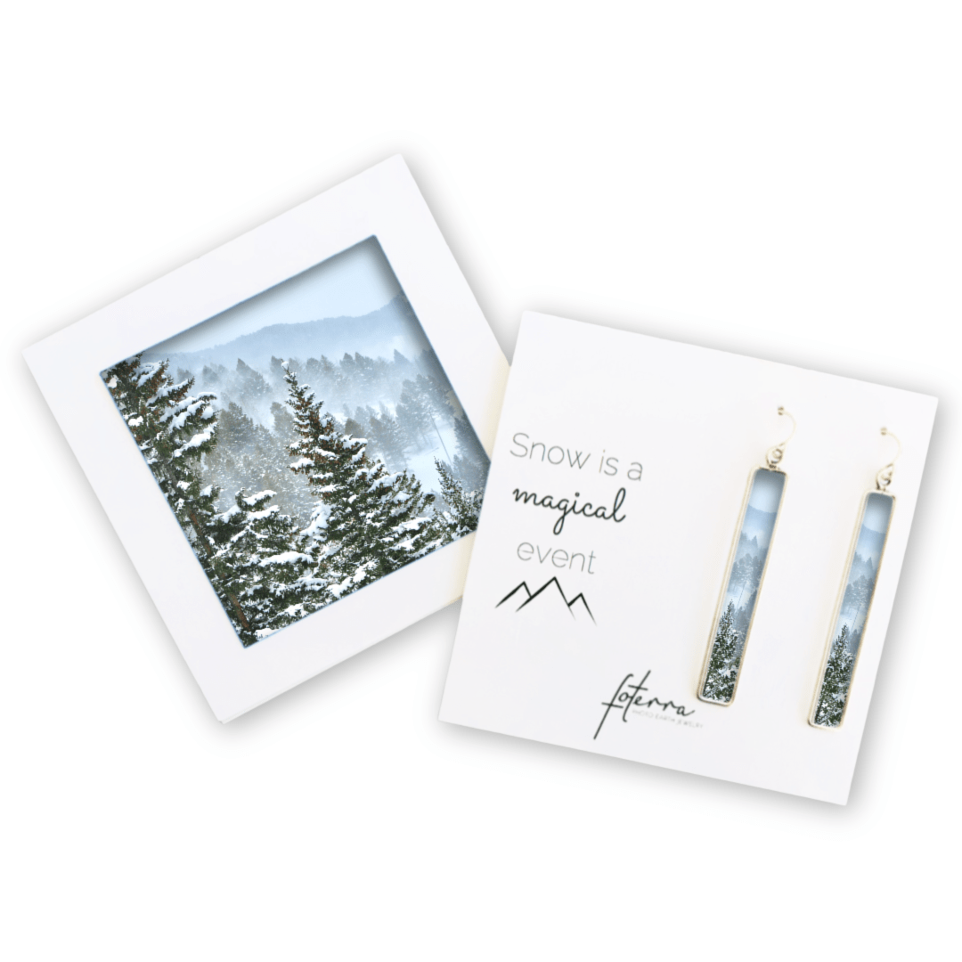Montana Winter Mountain Earrings by Jen Ritterman