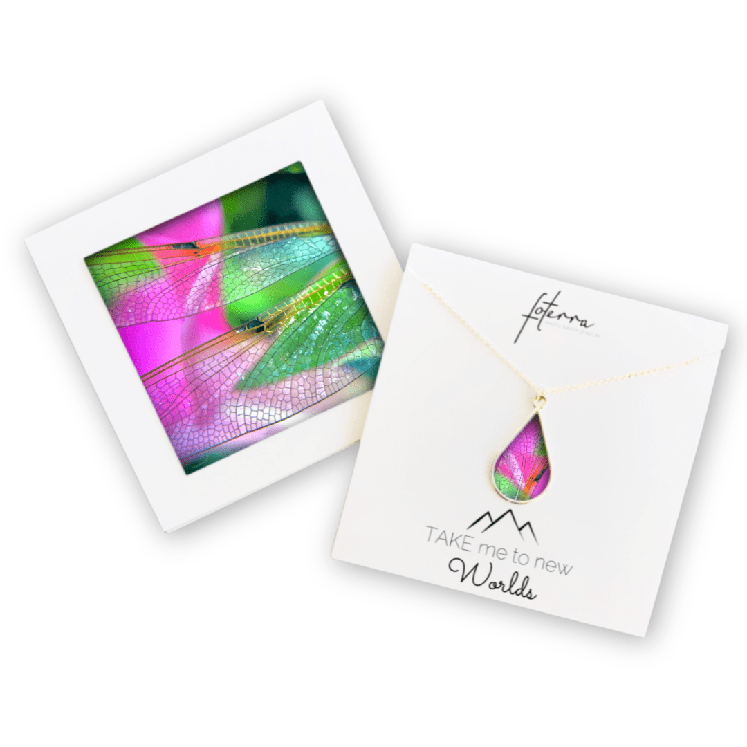 Dragonfly Wing Necklace by Jen Ritterman