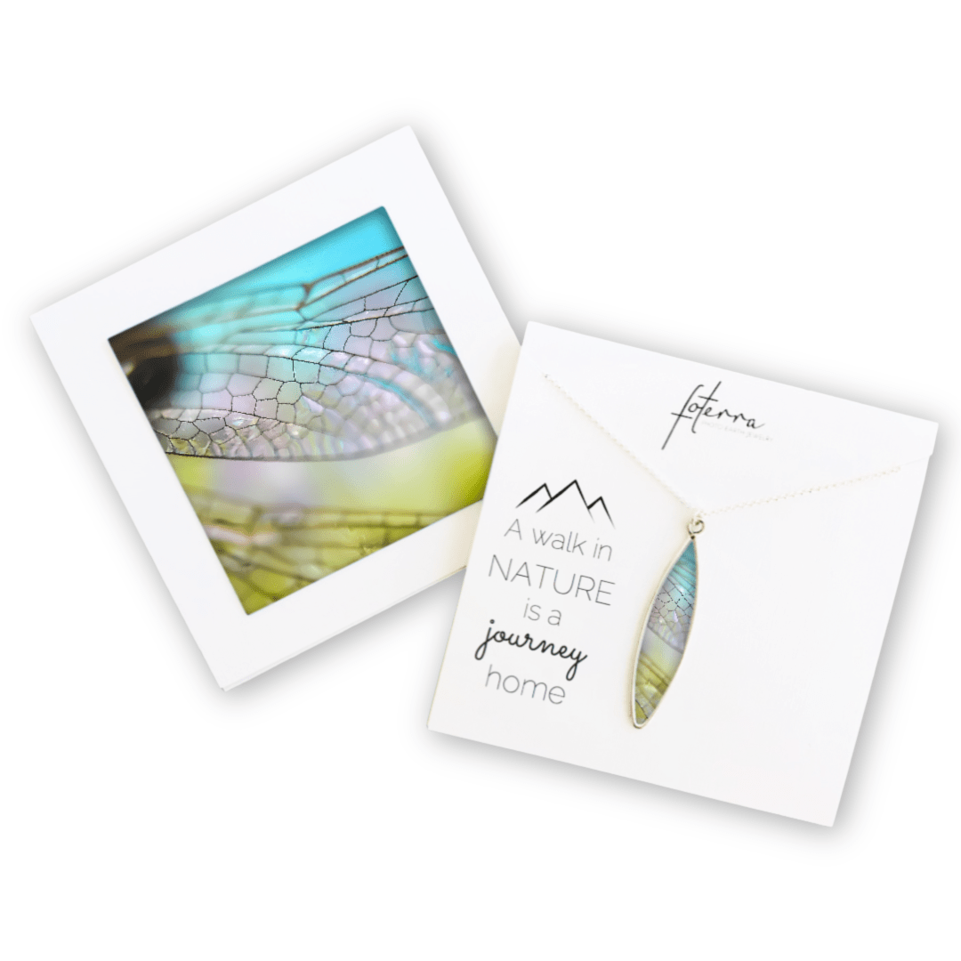 Dragonfly Wing Necklace by Jen Ritterman