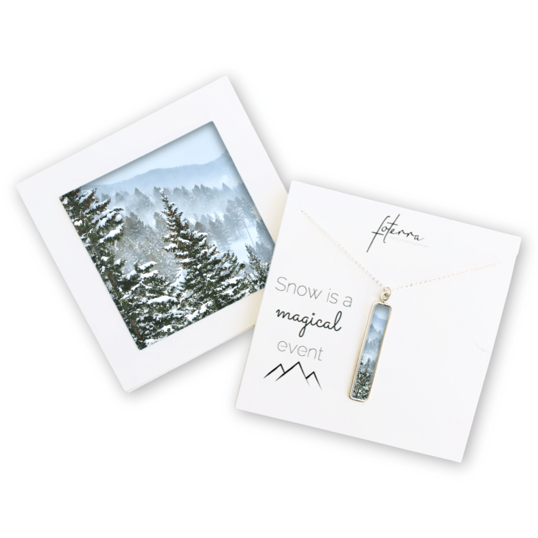 Montana Winter Mountain Necklace by Jen Ritterman
