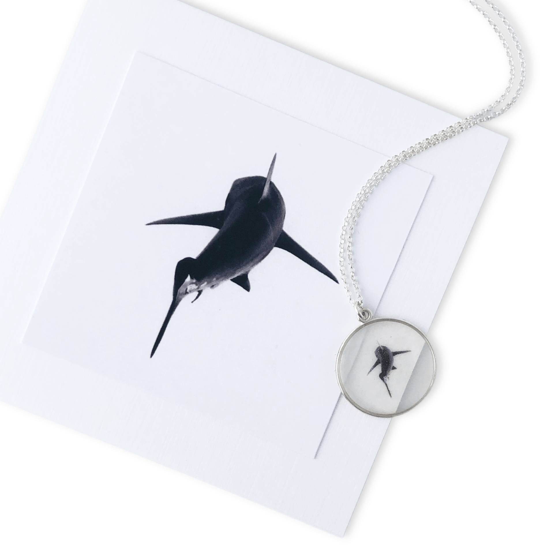 Shark Necklace by John Baran Art