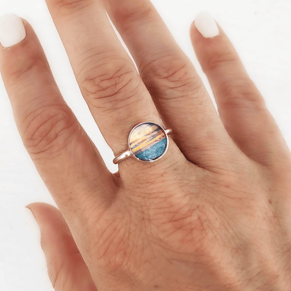 Oh To Be Where the Sky Meets the Sea - Ring - Foterra Jewelry