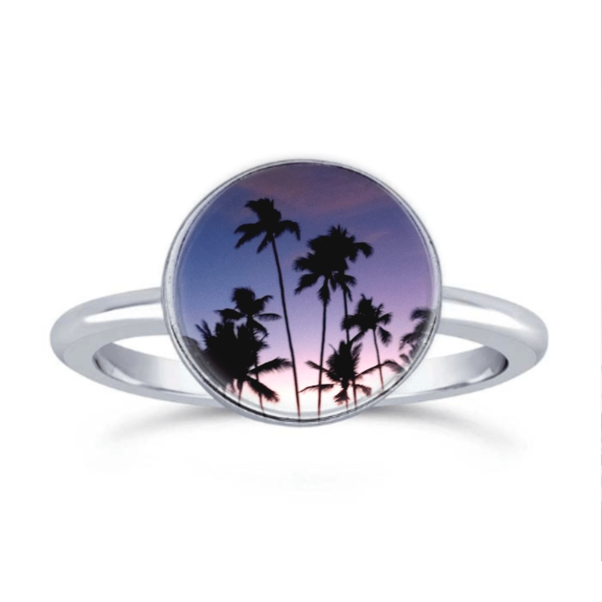 Palm Tree Sunset Ring by Josh Astern
