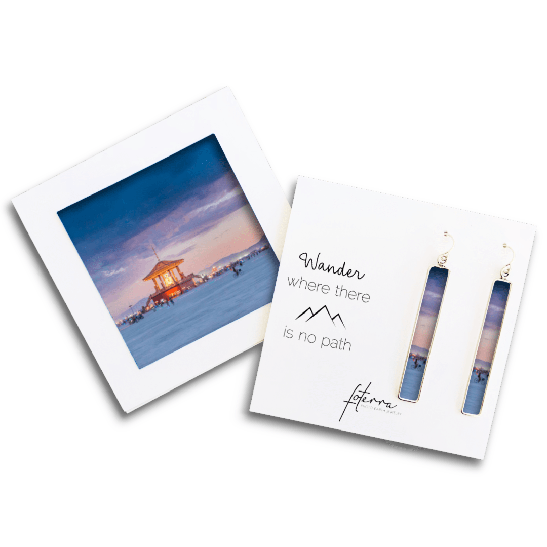 Burning Man Desert Sunset Earrings by Kelli Price