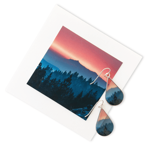 Sierra Mountain Sunset Earrings by Kelli Price